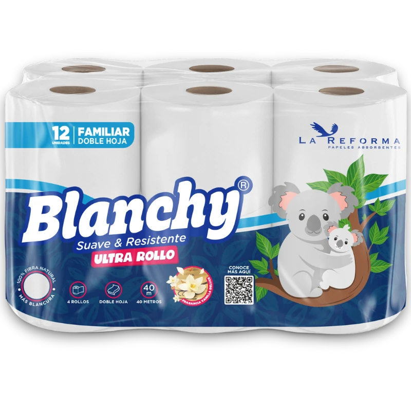 12 Rollos x 40 m | DOBLE HOJA